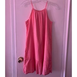 Pink Halter Top Dress For Girls